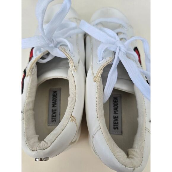 Steve Madden Rose Embroidered Sneakers Women’s 7.5 – Y2K Floral – Worn - Picture 7 of 8